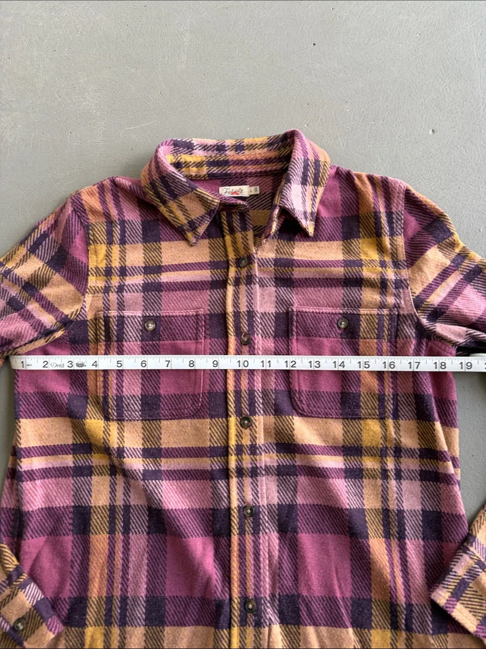 Faherty Legend Sweater Shirt in Lolita Pink and Yellow Plaid Button-Down Shirt